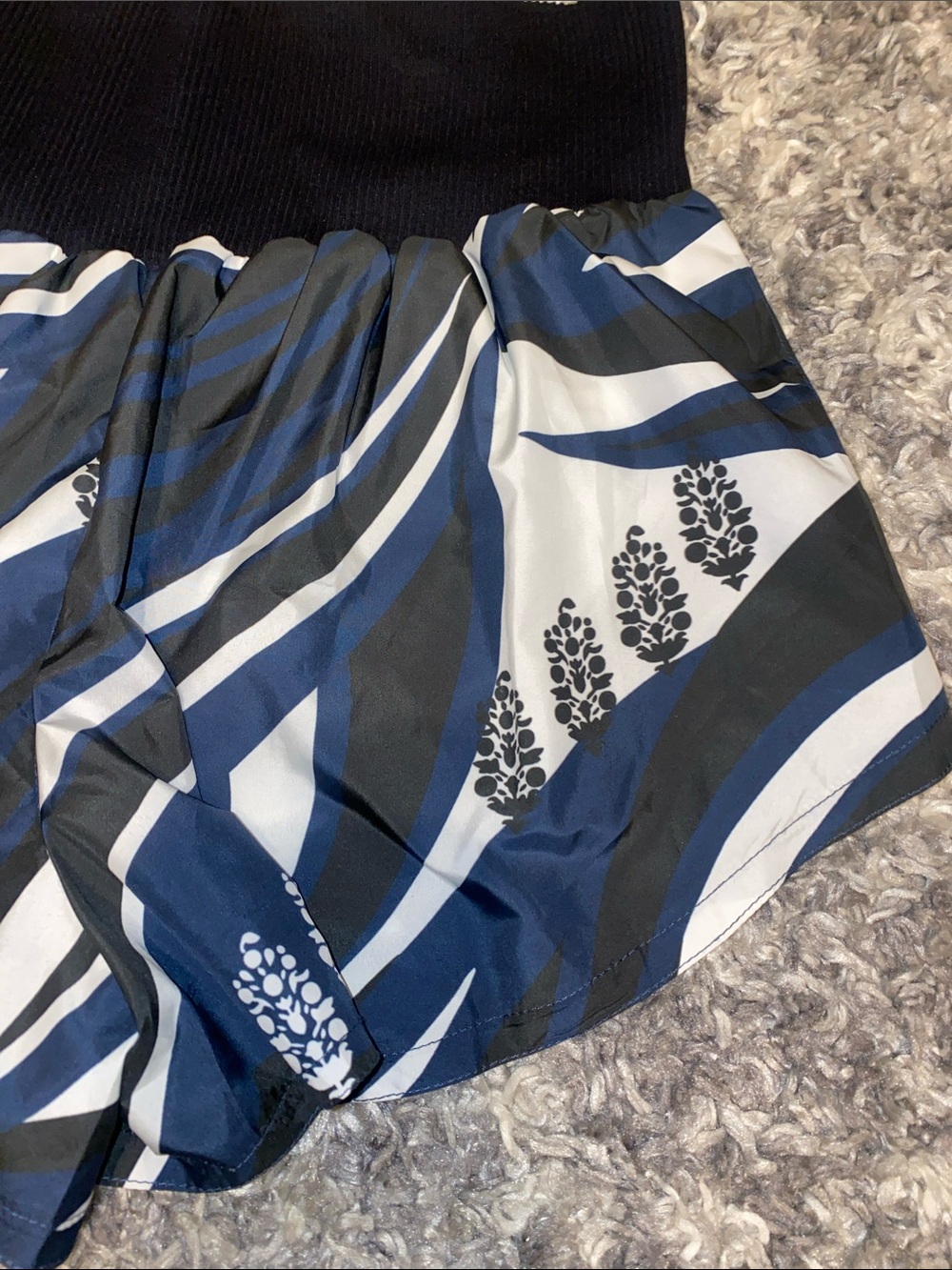FP Movement by Free People Navy and White Patterned Athletic Shorts - Picture 3 of 7